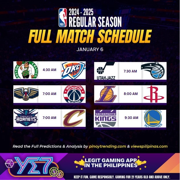 NBA Game Previews schedule